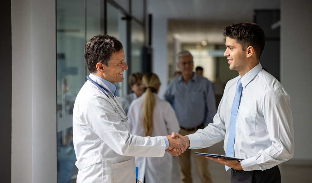 What are the key responsibilities of a medical sales representative?